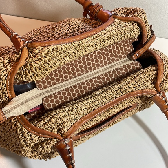 Brighton Tan Woven Hobo Bag - Picture 10 of 16